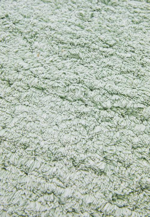 Sixth Floor - Reversible stone-washed bath mat - seafoam
