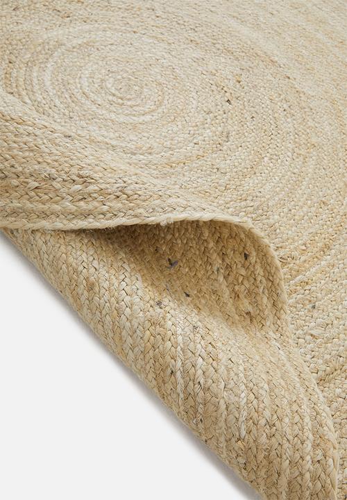 Sixth Floor - Bleached round jute rug - neutral