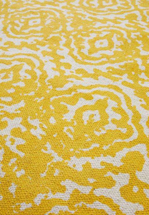 Sixth Floor - Ziggy printed rug - yellow