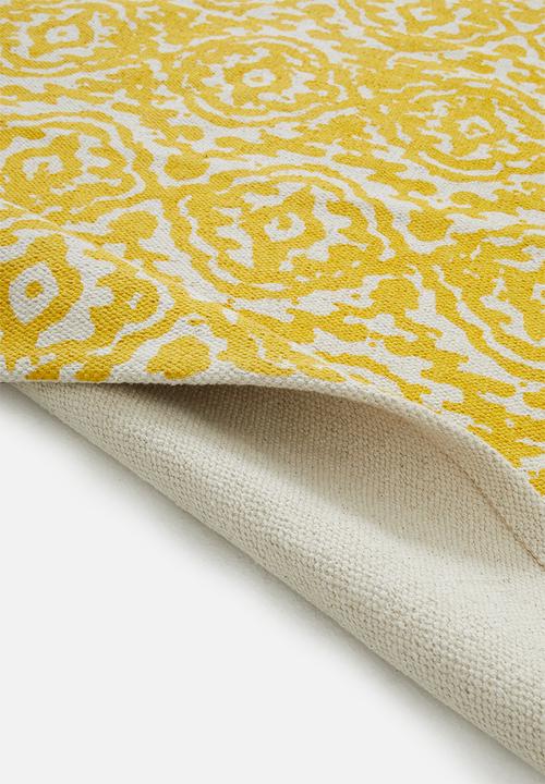 Sixth Floor - Ziggy printed rug - yellow