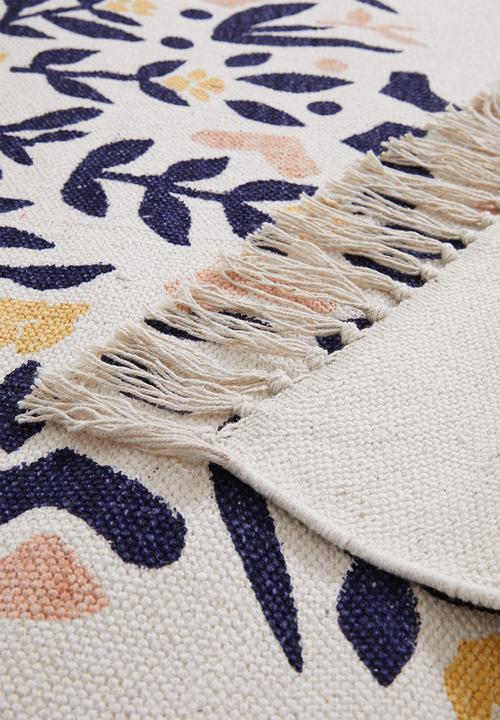 Sixth Floor - Blossom printed rug - multi