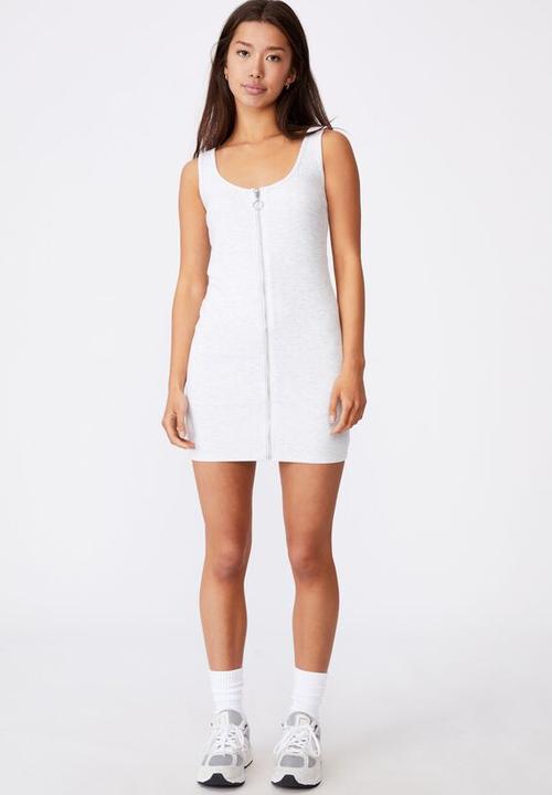 Factorie - Zipper front dress - silver