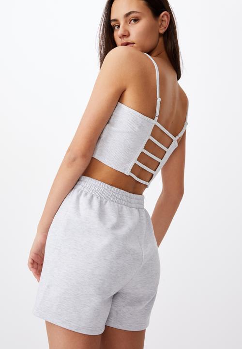 Factorie - Ladder back detail bralet - grey 