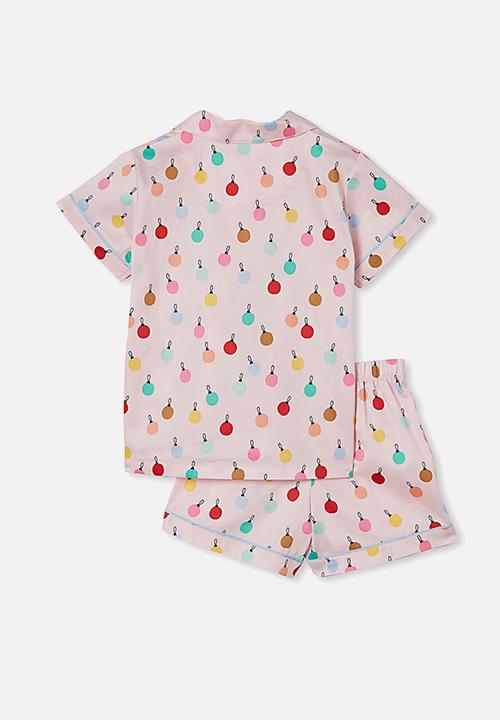 Cotton On - Patty woven short sleeve pj set - pink