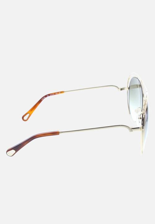 Chloe - Chloe sunglasses  - gold havana green lens