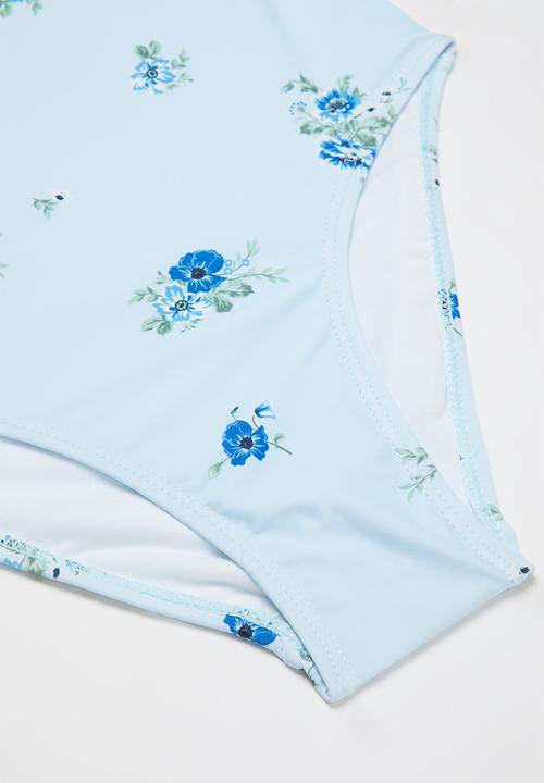 Free by Cotton On - Lindsay long sleeve one piece - blue