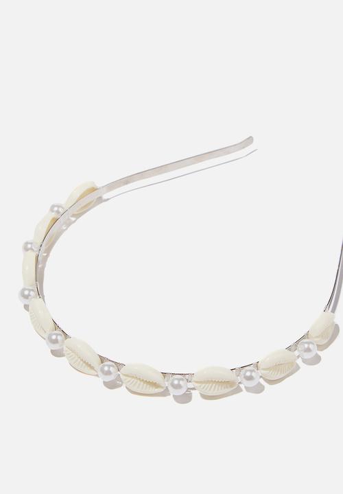 Cotton On - Headband- luxe - shells and pearls