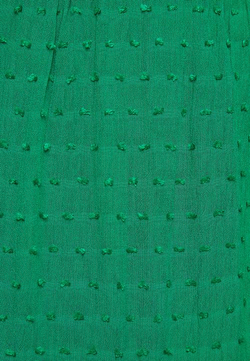 Blake - Rayon crinkle dot tiered mini dress - green