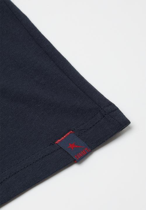 SOVIET - Boys short sleeve logo tee - navy