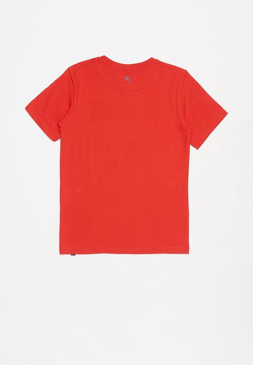 SOVIET - Boys logo tee - red