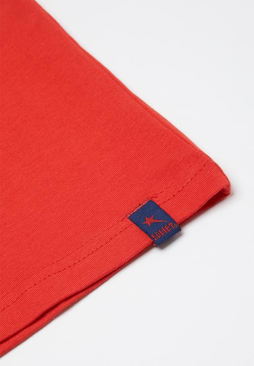 SOVIET - Boys logo tee - red