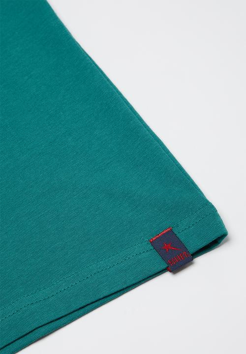 SOVIET - Boys logo tee - teal