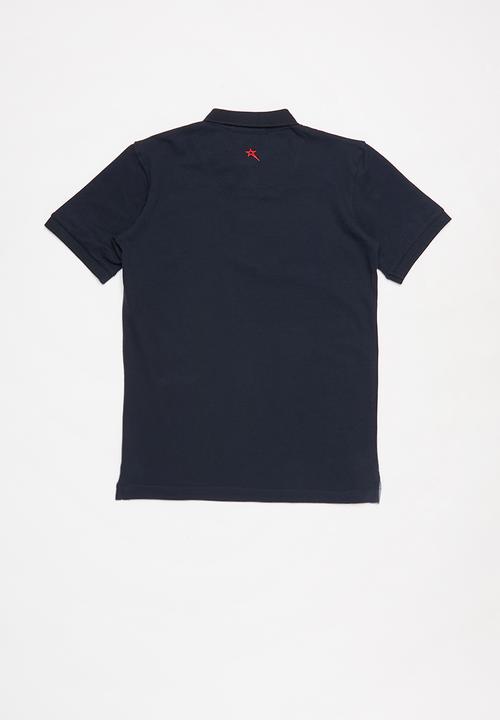 SOVIET - Boys short sleeve pique golfer - navy