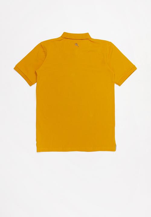 SOVIET - Boys pique golfer - mustard