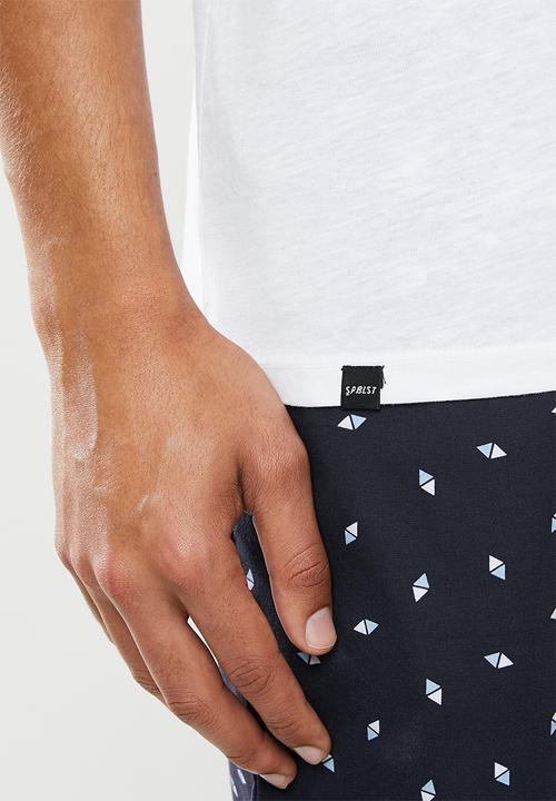 Superbalist - 2 Pack premium cotton slub vests - navy & white