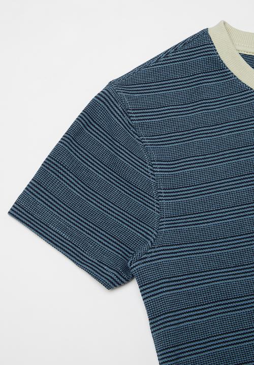POLO - Boys daniel striped short sleeve tee - blue