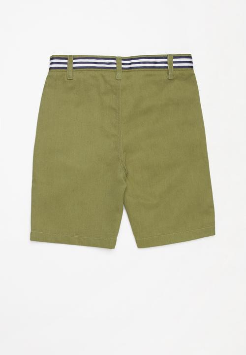 POLO - Boys bradley chino short - olive