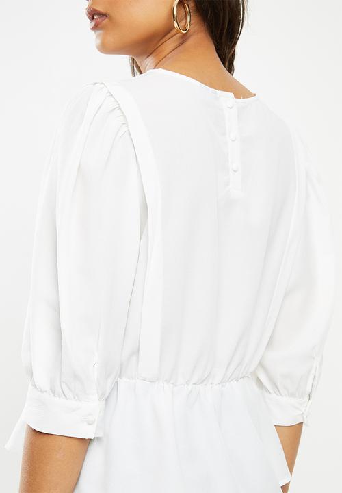 Vero Moda - Stella 3/4 top - white