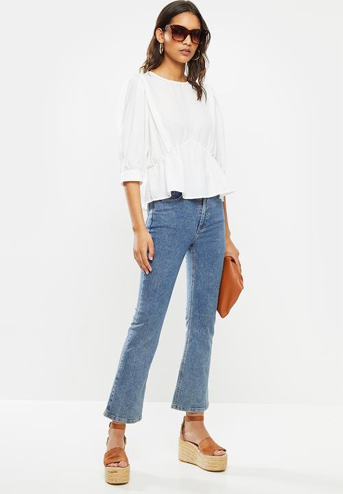 Vero Moda - Stella 3/4 top - white