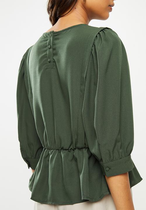 Vero Moda - Stella 3/4 top - olive