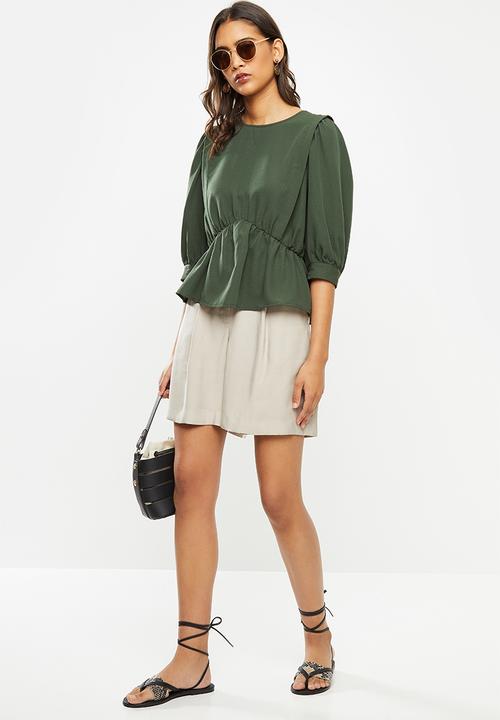 Vero Moda - Stella 3/4 top - olive