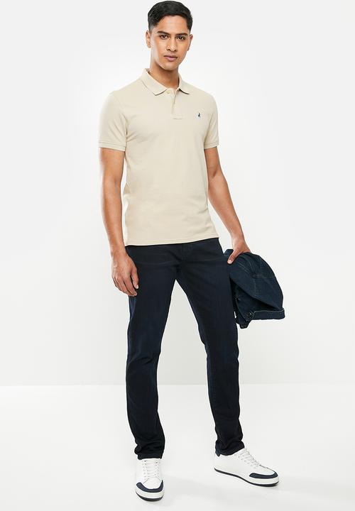 POLO - Carter custom fit pique golfer - stone