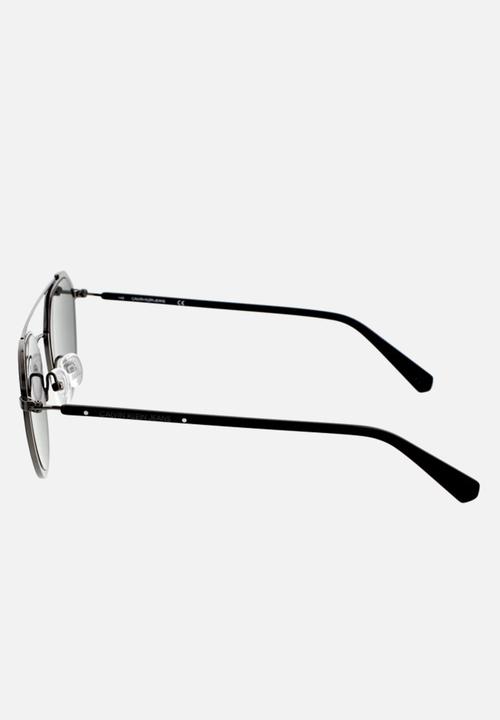 CALVIN KLEIN JEANS - DNU - Calvin klein jeans round sunglasses  - matte black