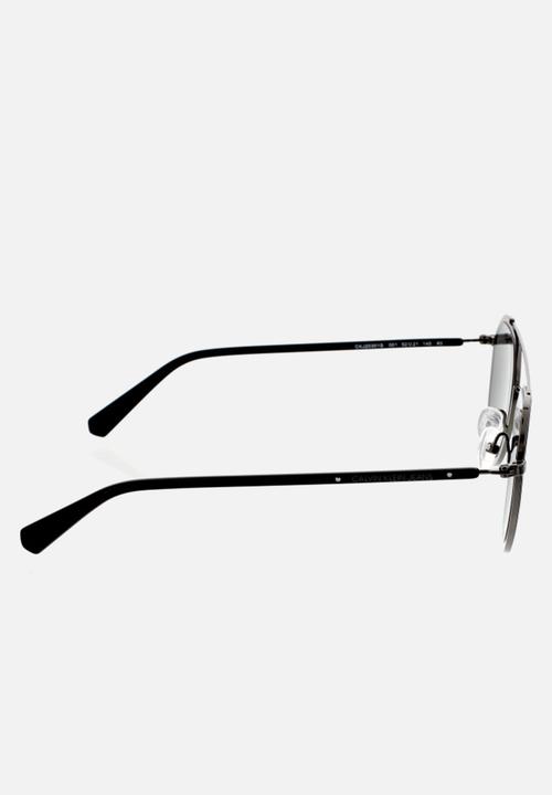 CALVIN KLEIN JEANS - DNU - Calvin klein jeans round sunglasses  - matte black