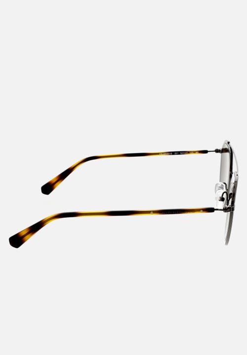 CALVIN KLEIN JEANS - DNU - Calvin klein jeans round sunglasses  - matte dark brown