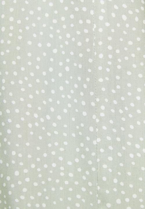 VELVET - Circle maxi dress with tieback - green & white