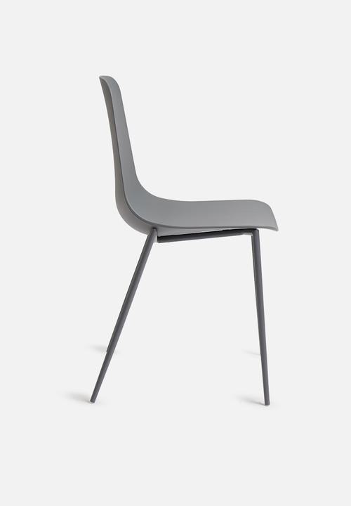 Sixth Floor - Perry dining chair - charcoal