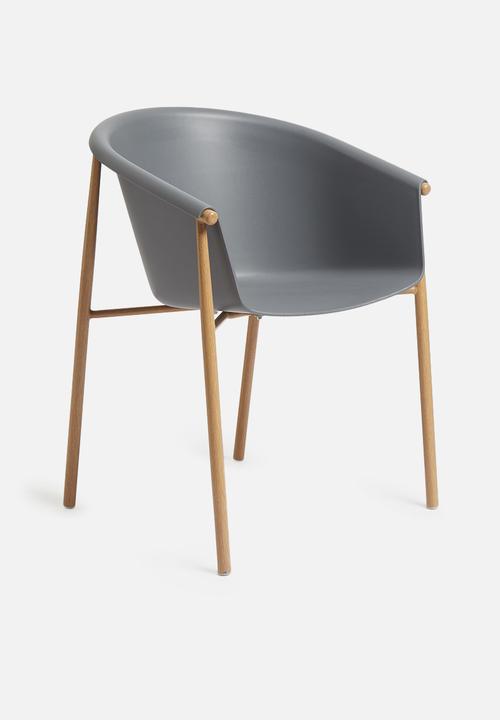 Sixth Floor - Akina dining chair - charcoal
