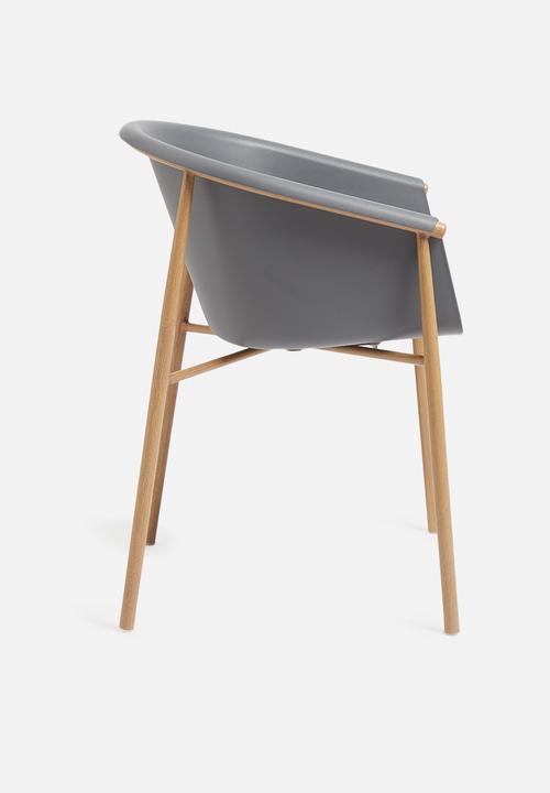Sixth Floor - Akina dining chair - charcoal
