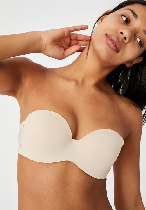 Cotton On - Everyday mesh strapless contour bra - frappe