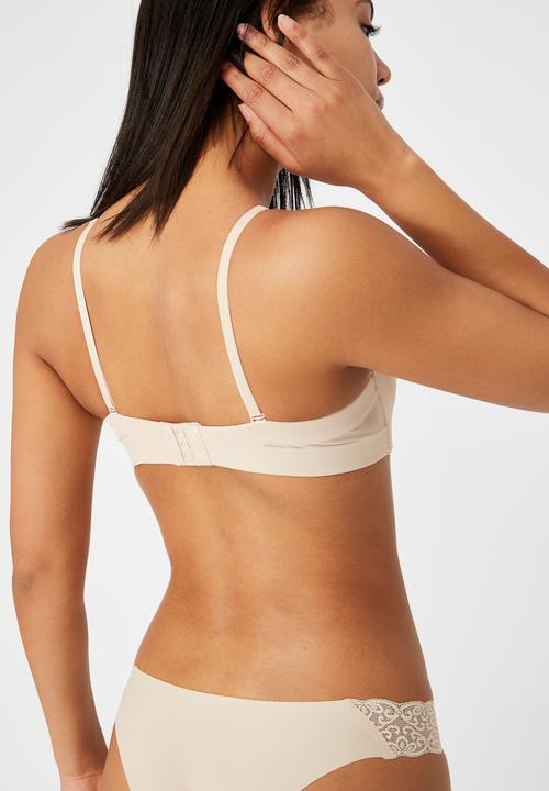 Cotton On - Everyday mesh strapless contour bra - frappe