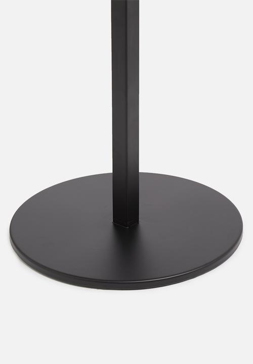 Sixth Floor - Small round  tray table - black