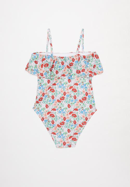 Free by Cotton On - Willow frill one piece - multi 