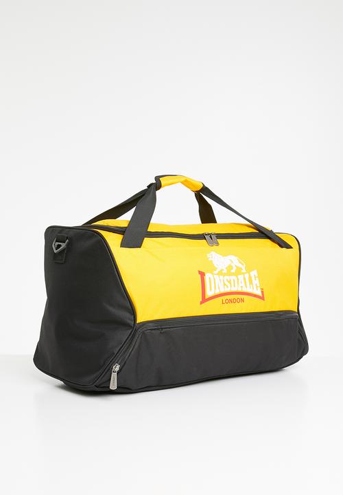 Lonsdale - Travel bag - black & yellow