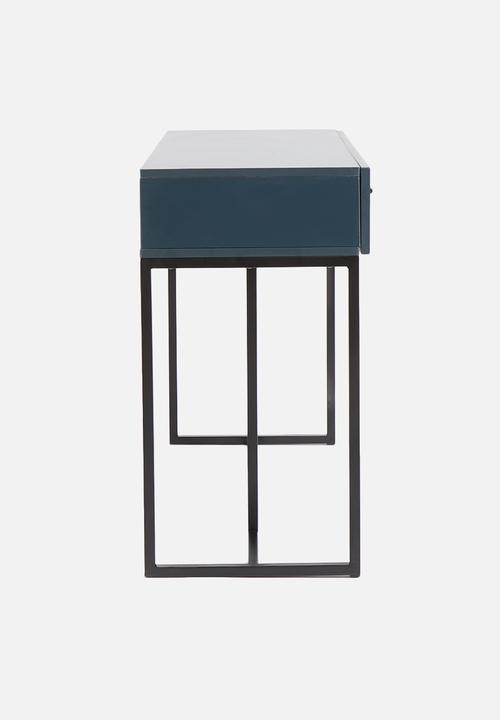 Sixth Floor - Deco desk - black & petrol
