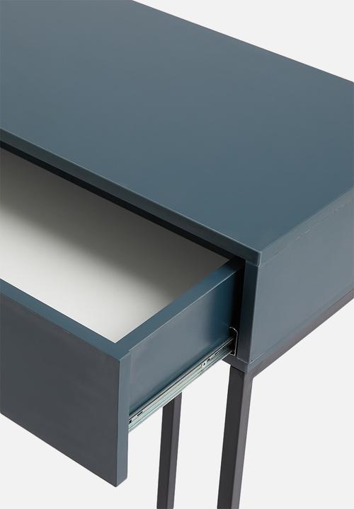 Sixth Floor - Deco desk - black & petrol