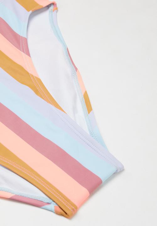 Free by Cotton On - Ruby racer back tankini - sunset stripe