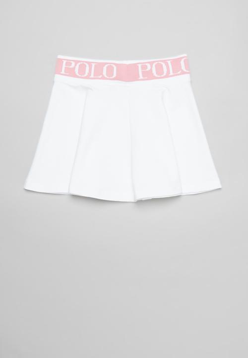 POLO - Girls julia skirt - white & pink 