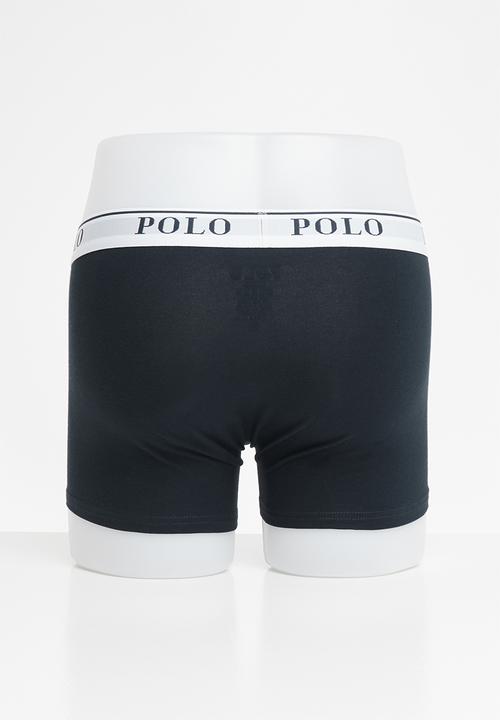 POLO - Ellis big pony knit boxer - navy & red 