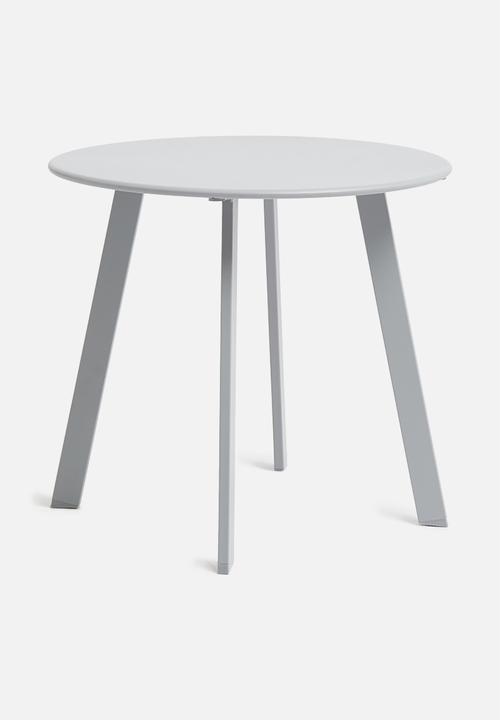 H&S - Round outdoor side table 50cm - grey