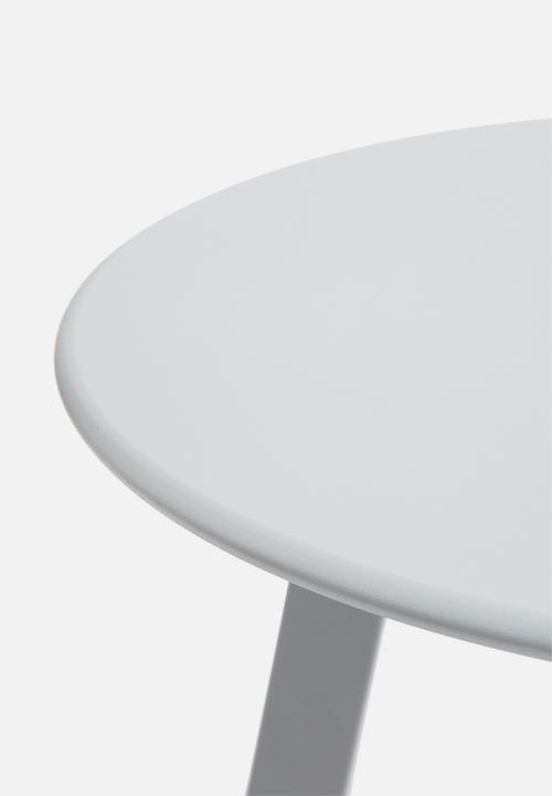 H&S - Round outdoor side table 50cm - grey