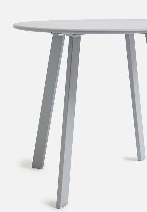 H&S - Round outdoor side table 50cm - grey