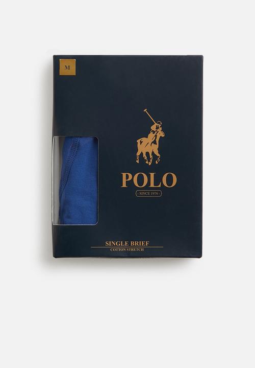 POLO - Rob plain knit briefs - royal blue