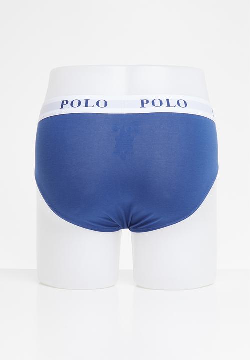POLO - Rob plain knit briefs - royal blue
