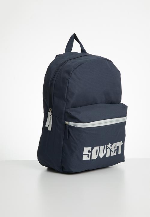 SOVIET - Salah backpack - navy & silver