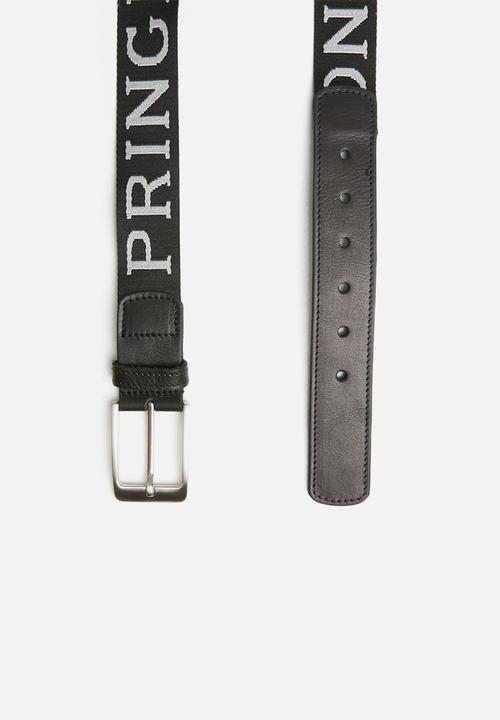 Pringle of Scotland - Sawyer belt - black